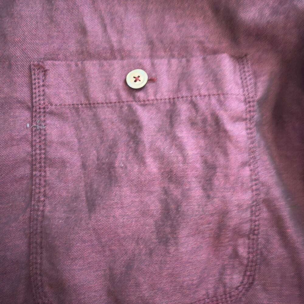 Bugatchi Plum Solid Brushed Twill Classic Fit - image 6